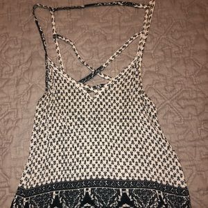 Full tilt blue and white top